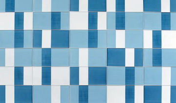 COMPOSIZIONE TURCHESE - Handmade ceramic wall tiles by Giovanni De Maio - view 3